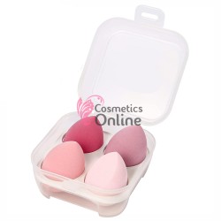 Bureti pentru make-up BM038, set 4 bucati Mari + Cutia din plastic Cadou